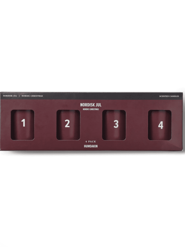 Nordisk Jul, Scented Candles, 4pack