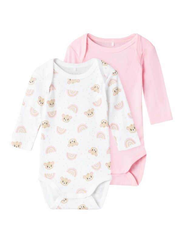 NBFBODY 2P LS ORCHID PINK TEDDY NOOS