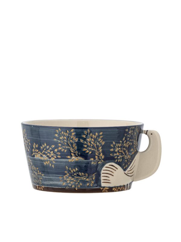 Hezha Bowl, Blue, Stonewear