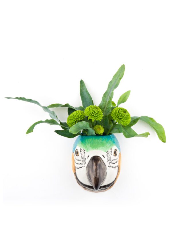 Macaw Wall Vase Small
