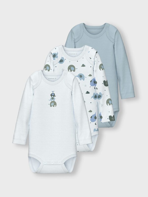 NBMBODY 3P LS BABY ELEPHANT NOOS