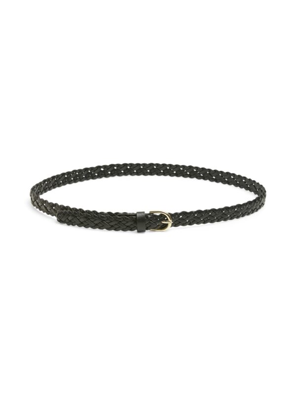 PCAVERY LEATHER BRAIDED SLIM BELT NOOS