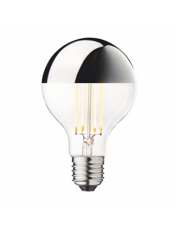 Globe Bulb - Ø80 - Crown/Silver - 5W
