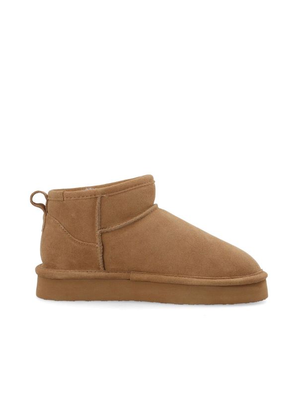 BIASNOW Flatform Ankle Boot Suede