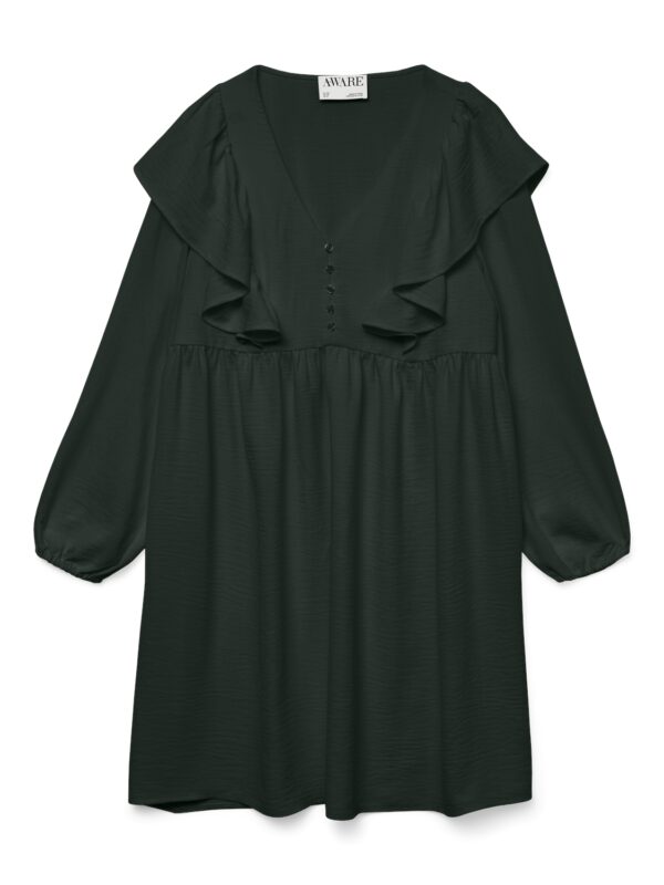 VMSNORA LS V-NECK SHORT DRESS VMA