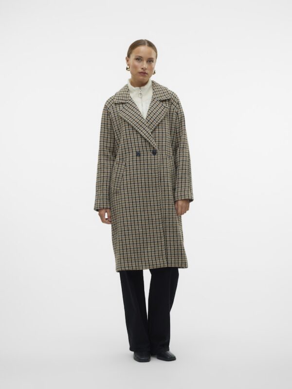 VMHANNAH LONG WOOL CHECK COAT GA BOO