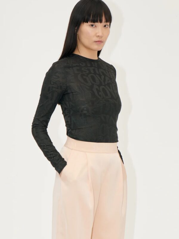 Elastic Long Sleeve top, 2296 Logo Jersey