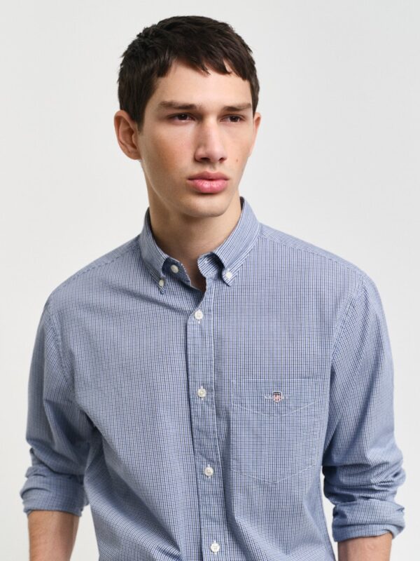 Reg Poplin Micro Gingham Shirt - Image 3