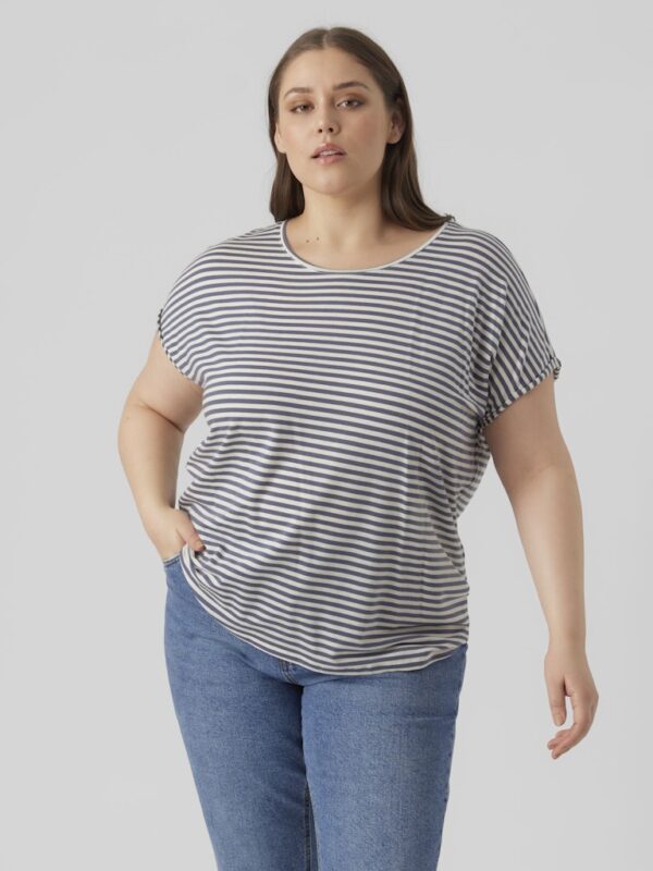 VMAYA PLAIN SS TOP STRIPE GA CURVE