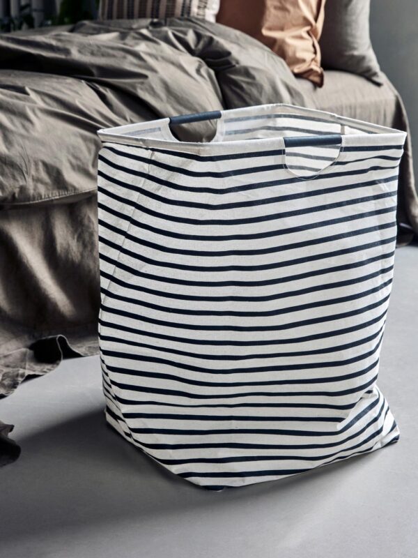 Vasketøjspose, HDstripes, Sort/Hvid