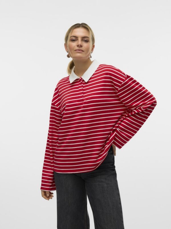 VMALMA LS STRIPED POLO TEE EXP