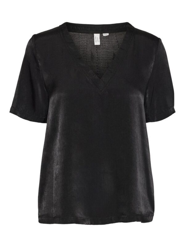 VMVIFIA S/S V-NECK TOP WVN BTQ