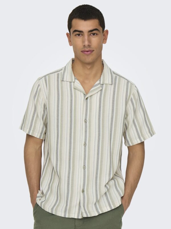 Onstrev Life Reg Stripe SS Shirt Noos