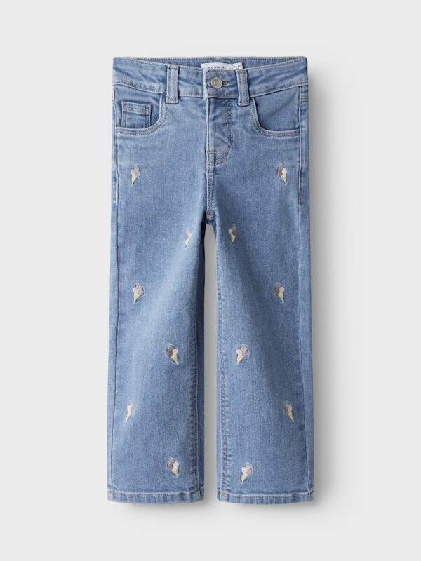 NMFROSE STRAIGHT EMB JEANS 101