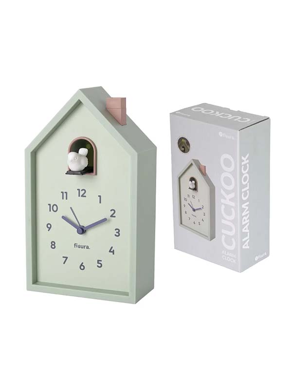 Reloj despertador cuco menta