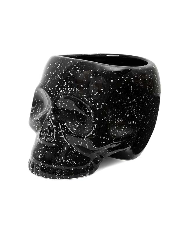 Macetero Calavera Negra galaxia