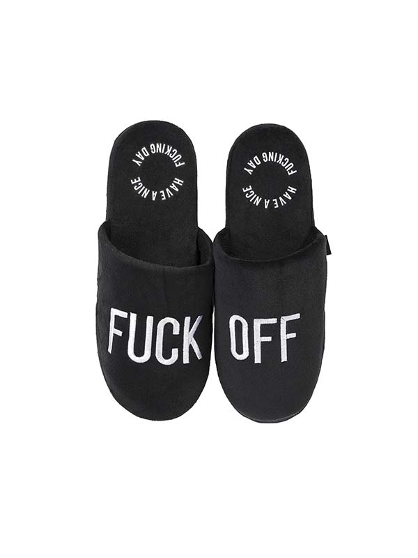 Zapatillas "Fuck Off" Negro