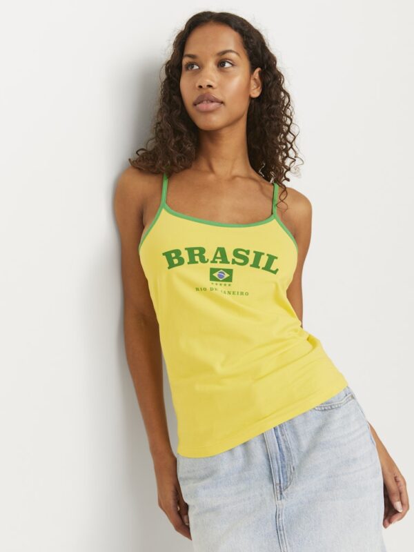 JXGIGI STR SL SINGLET PRINT TOP JRS