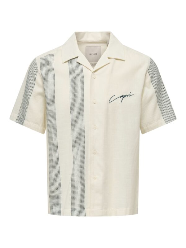ONSSEIO EMB DETAILED SS SHIRT 0323
