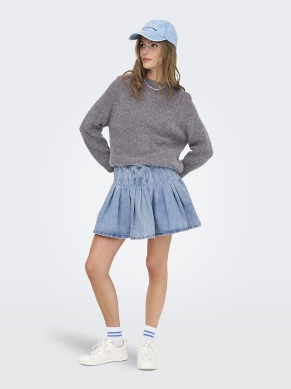 ONLJEAN PLEAT SKIRT DNM