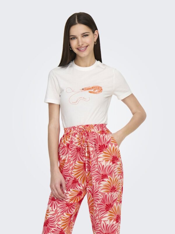ONLKELLY LIFE S/S SHORT PRINT TOP BOXJRS