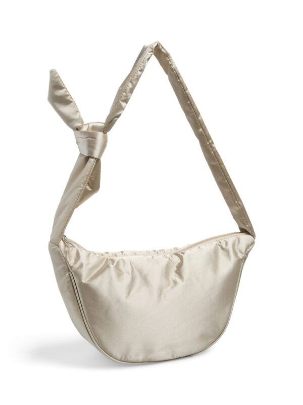 PCAMANDA KNOT SATIN SHOULDER BAG