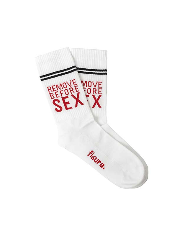 Par de calcetines "Remove before sex"