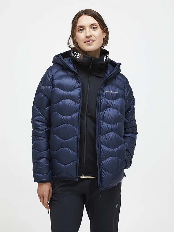 W Helium Down Hood Jacket-BLUE