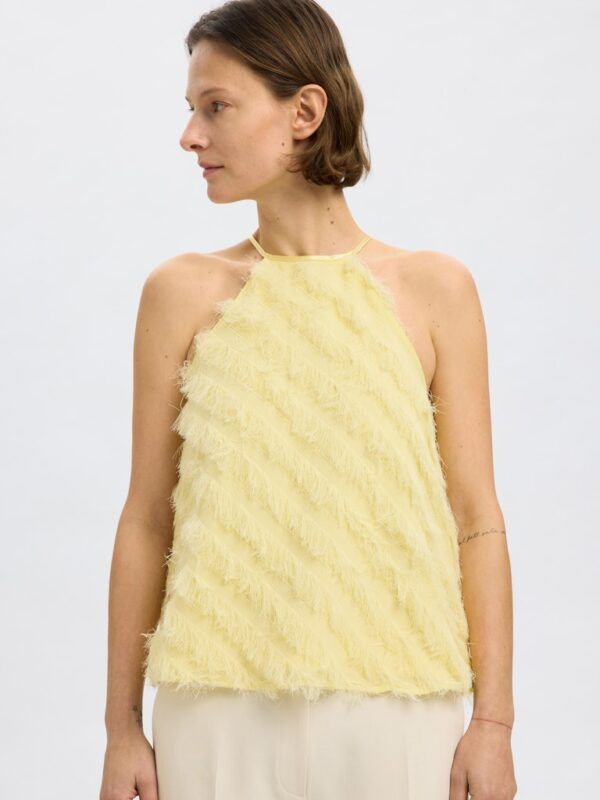 SLFBEA-TIFFA HALTERNECK FRINGE TOP