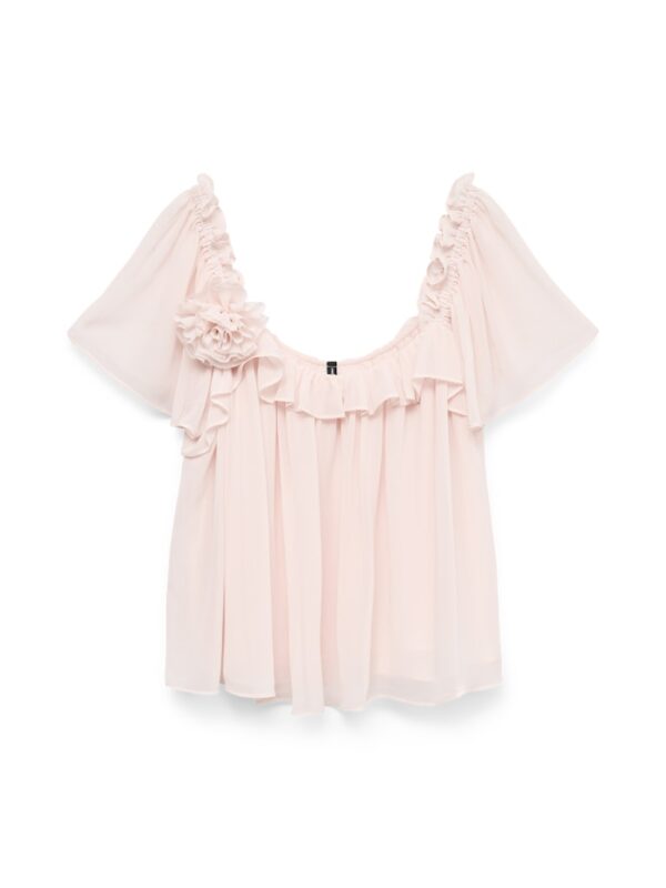 VMCILLE SS FLOWER TOP WVN EXP