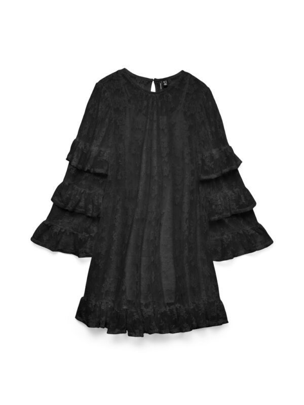 VMCELINE L/S SHORT LACE DRESS JRS EXP