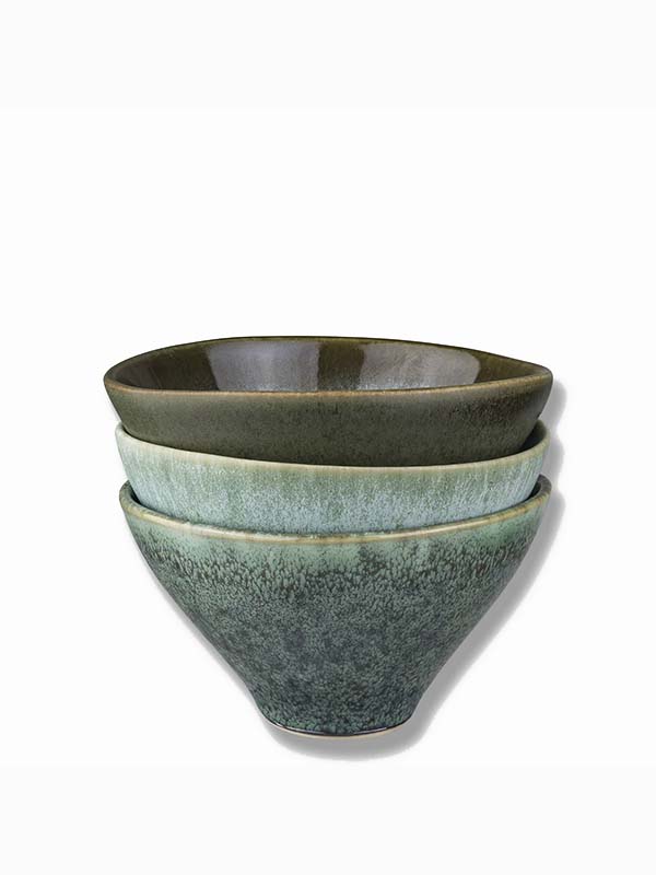 ELEMENTS bowl, small, 3-pack - Green