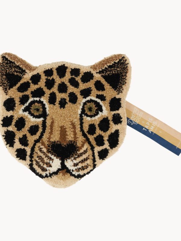 Loony Leopard Head Rug