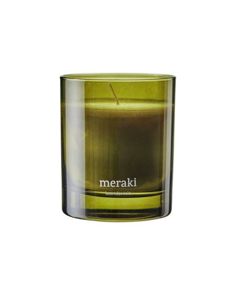 Scented candle, Lavender rain, Green