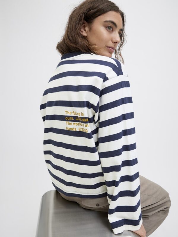 JXLONA STRIPE LOOSE LS TEE