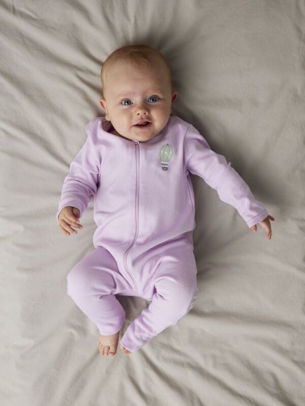 NBFNIGHTSUIT 2P ZIP FF JET DOT