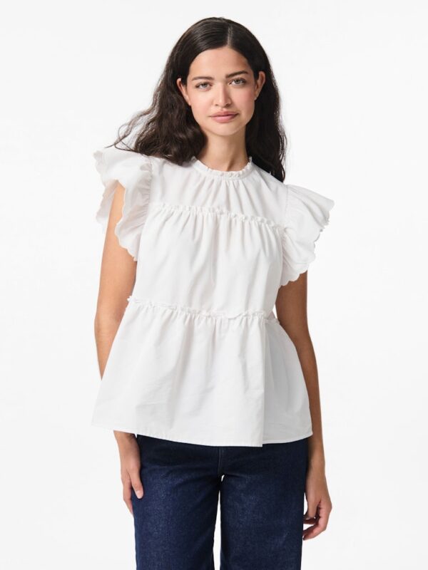 PCJILLA SS O-NECK TOP WVN D2D