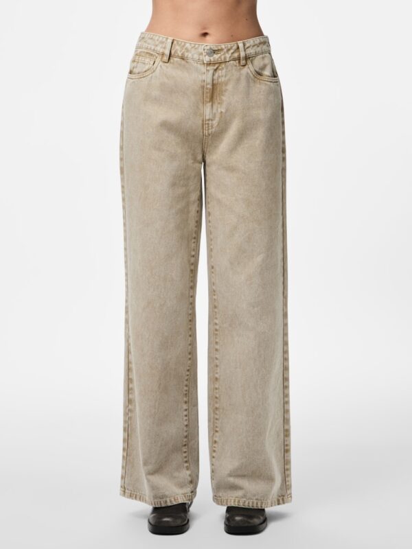 PCFAY MW WIDE DENIM JEANS