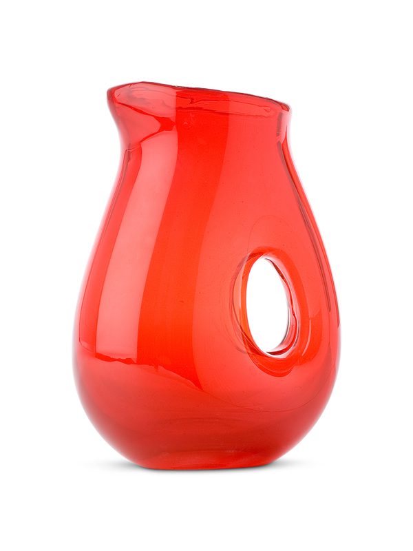 Jug with hole red