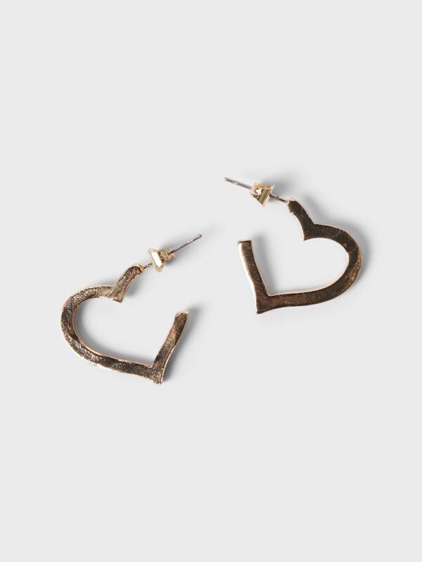 NLFRALLY HEART BIG HOOPS