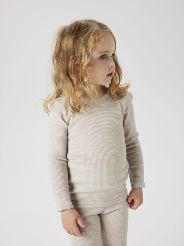 NMNWAX WOOL RIB LS TOP NOOS