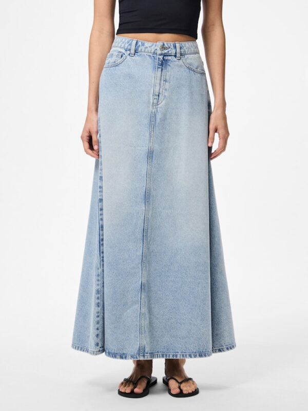 PCJULES HW WIDE DENIM SKIRT D2D PP