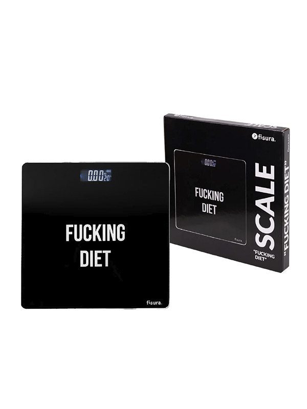 Báscula de baño “fucking diet”