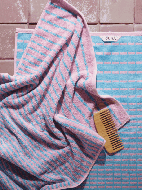 Nuance Håndklæde 50x100 lys blå/rosa - Image 3