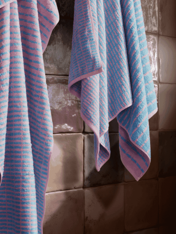 Nuance Håndklæde 70x140 lys blå/rosa - Image 3