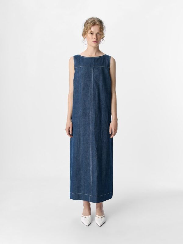 OBJREESE S/L RE LONG DENIM DRESS TDE3