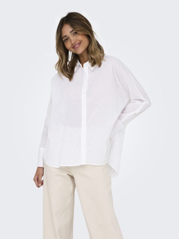 ONLNEW LINA GRACE LS PEARL SHIRT WVN