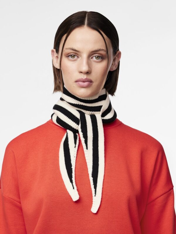 PCLULLU MINI STRIPE KNIT SCARF BC