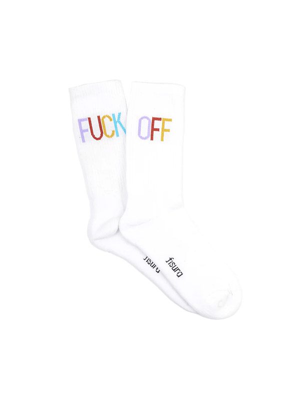 calcetines chico "Fuck off" multicolor