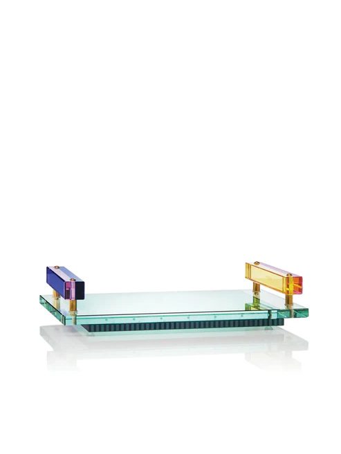 Panama Tray Clear/Rose/Cobalt/Yellow